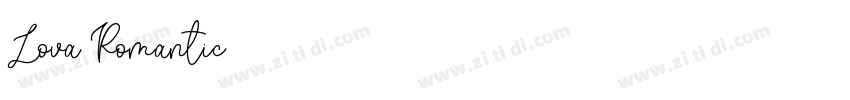 Lova Romantic字体转换